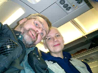 Anita und Hartmuth "on the flight"