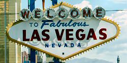 Das berühmte Eingangsschild von Las Vegas