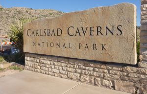 Eingangsschild Carlsbad Caverns