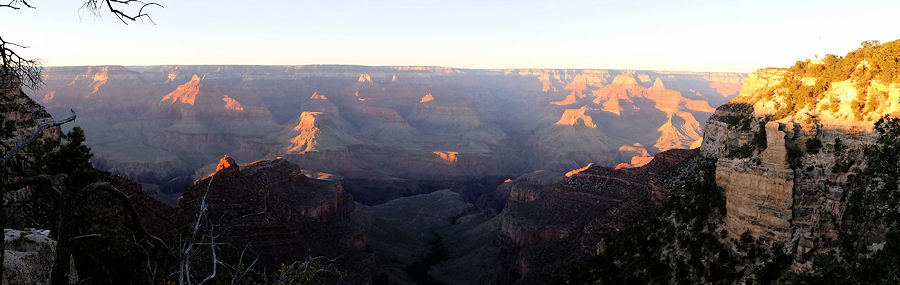 Grand Canyon Panorama am Abend