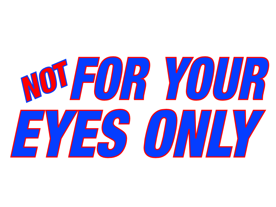 Not for your eyes only Logo