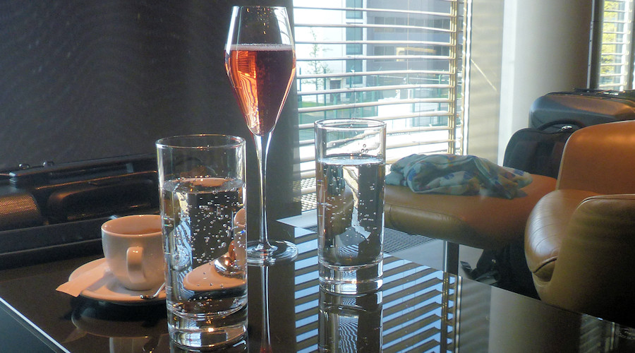 Glas Champagner
